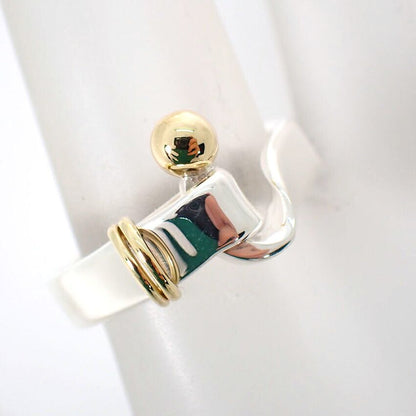 Tiffany & Co 925/750 Hook & Eye Ring — view 5