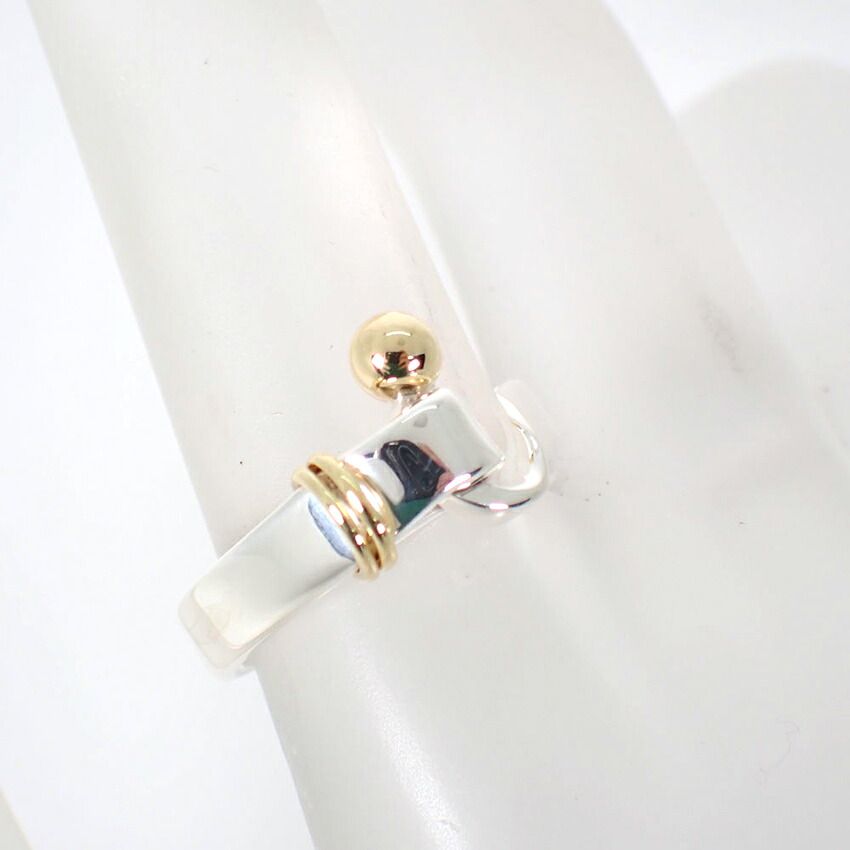 Tiffany & Co 925/750 Hook & Eye Ring — view 6