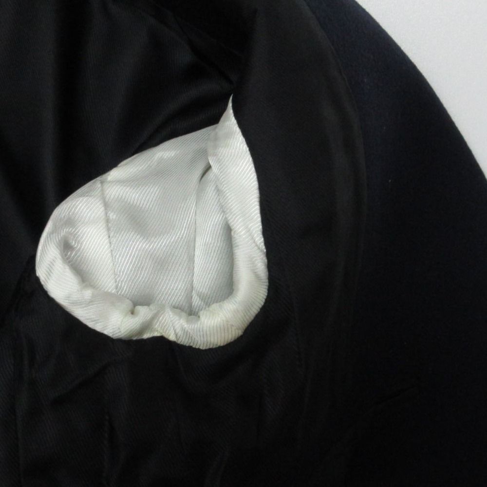 Celine Coat Phoebe Philo Era Crombie Outer Wool 100% Lining Rayon Dark Navy — view 5