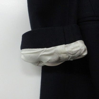Celine Coat Phoebe Philo Era Crombie Outer Wool 100% Lining Rayon Dark Navy — view 6