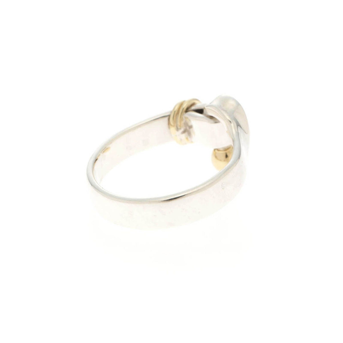 Tiffany & Co Hook & Eye YG Ring Silver — view 2