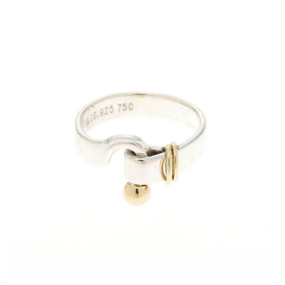 Tiffany & Co Hook & Eye YG Ring Silver