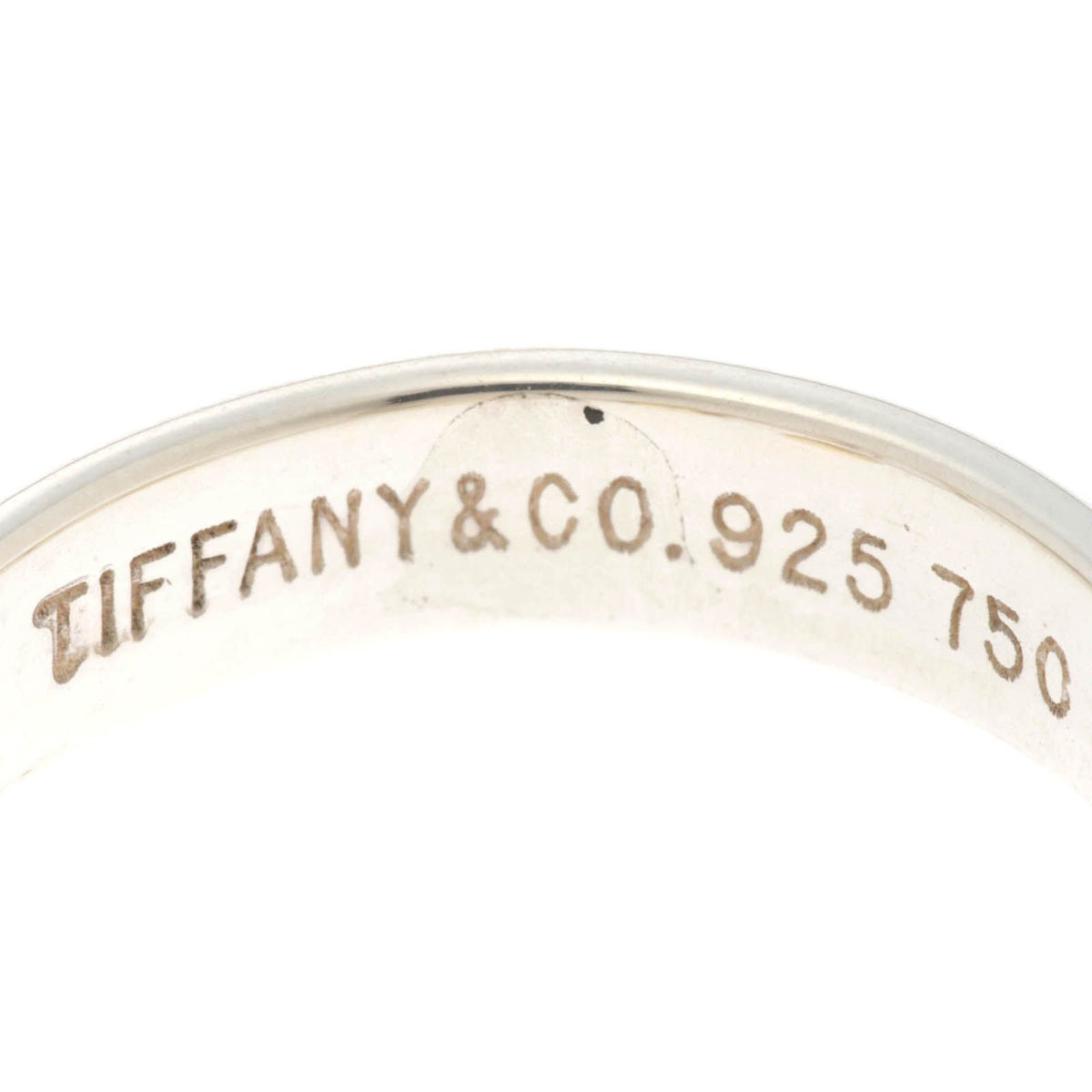 Tiffany & Co Hook & Eye YG Ring Silver — view 3