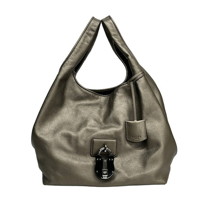 Loewe Tote Bag Karie Gray Beige Leather