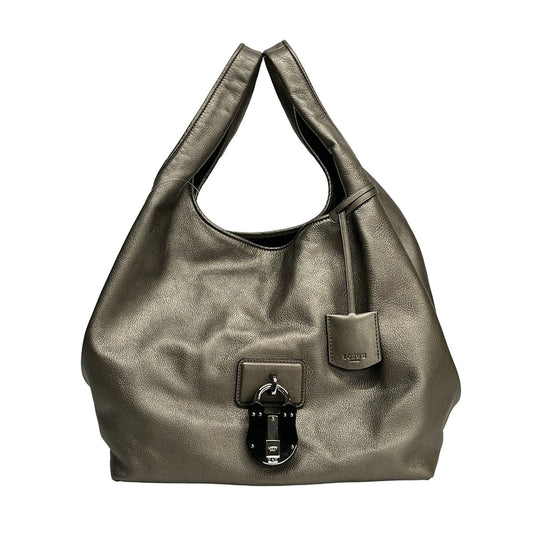 Loewe Tote Bag Karie Gray Beige Leather
