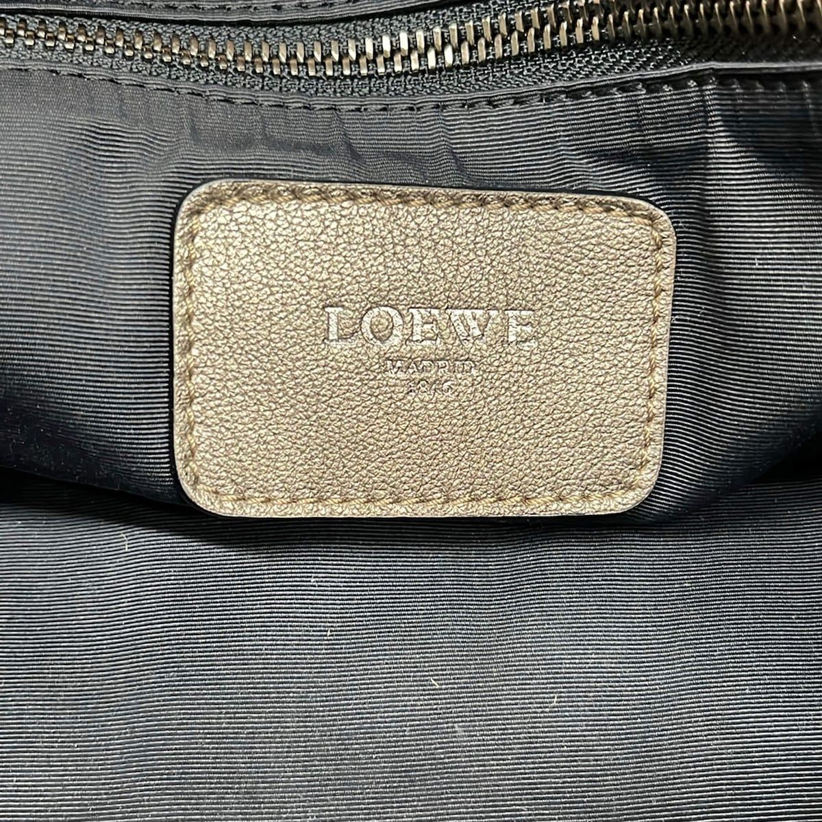 Loewe Tote Bag Karie Gray Beige Leather — view 7