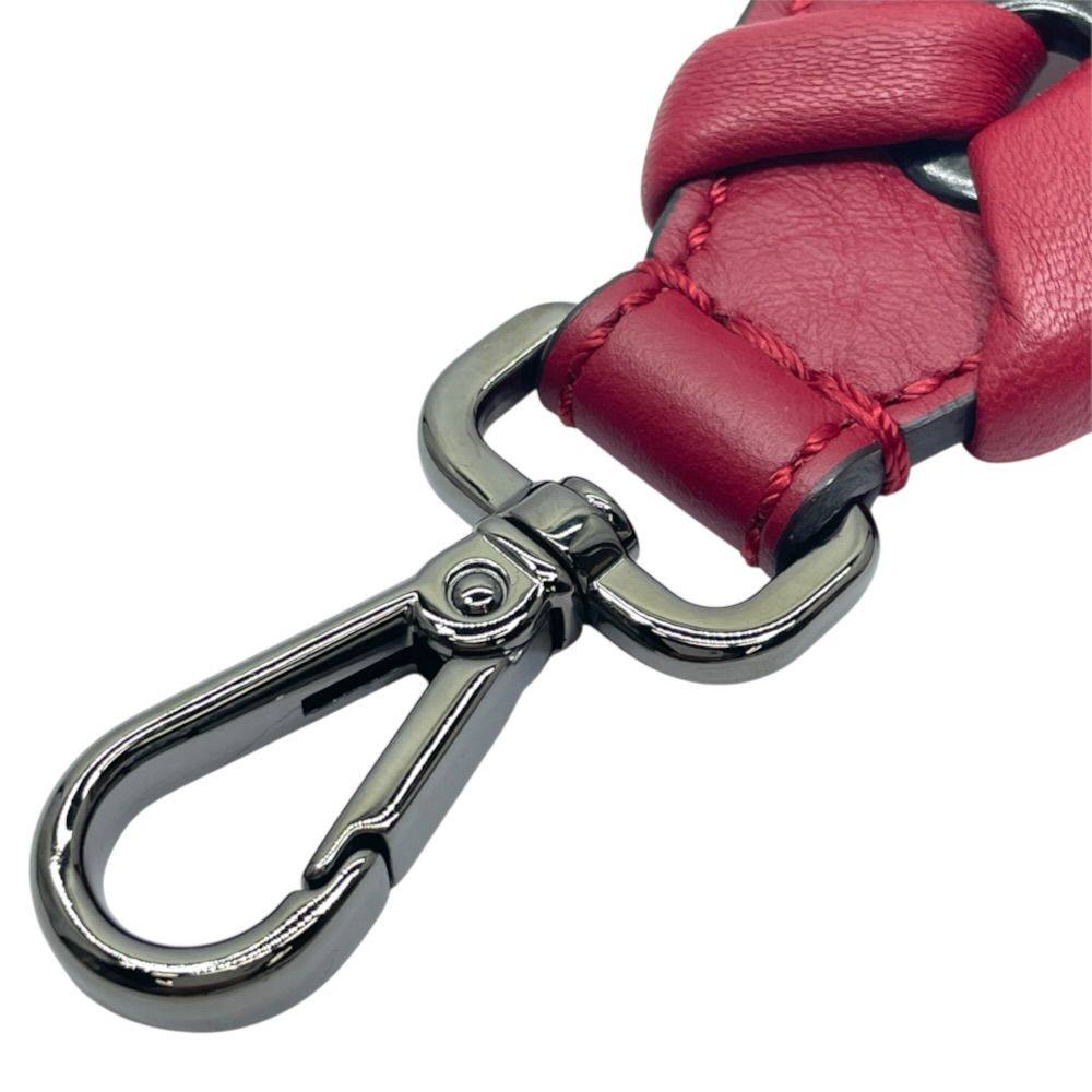 Fendi Strap You Shoulder Leather Metal Red Lightweight Cross — view 4