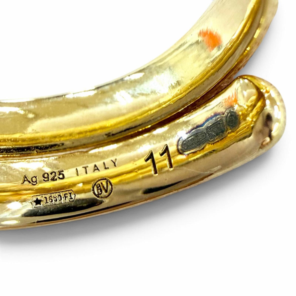 Bottega Veneta Bandeau Frills Ring Gold JP — view 5