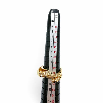 Bottega Veneta Bandeau Frills Ring Gold JP — view 6