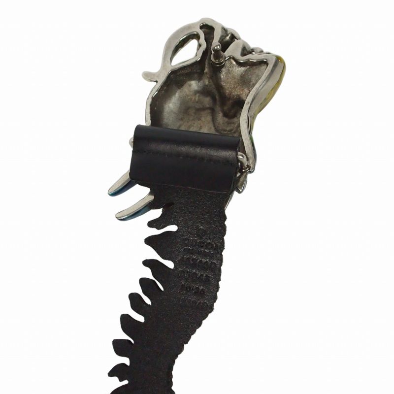 Gucci Michele Era Dragon Buckle Leather Belt 90 36 Black — view 5