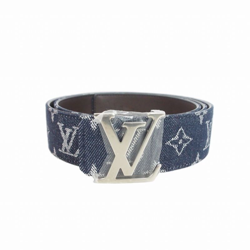 Louis Vuitton Belt LV Monogram Denim 40 Blue