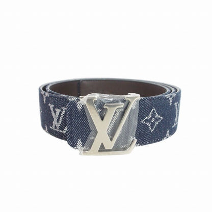 Louis Vuitton Belt LV Monogram Denim 40 Blue