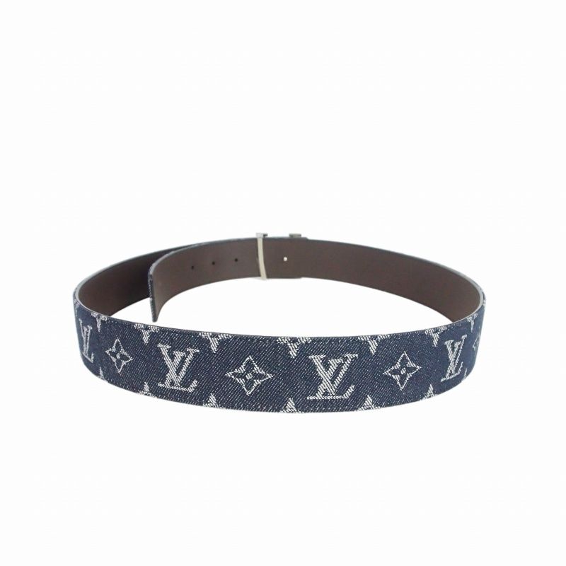 Louis Vuitton Belt LV Monogram Denim 40 Blue — view 3