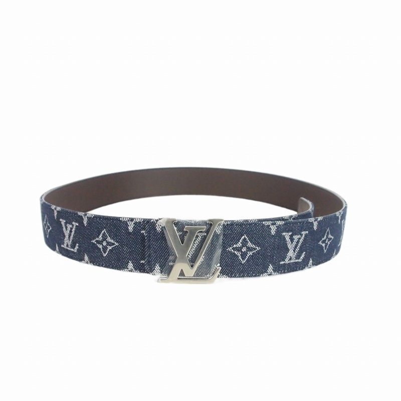 Louis Vuitton Belt LV Monogram Denim 40 Blue — view 2