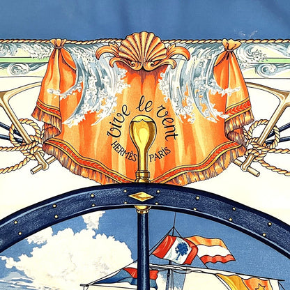 Hermes Carre 90 Vive le Vent Scarf Silk — view 2