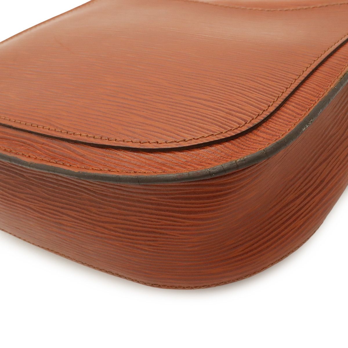 Louis Vuitton Epi Saint-cloud Shoulder Bag Crossbody Leather Kenya Brown Gold — view 3
