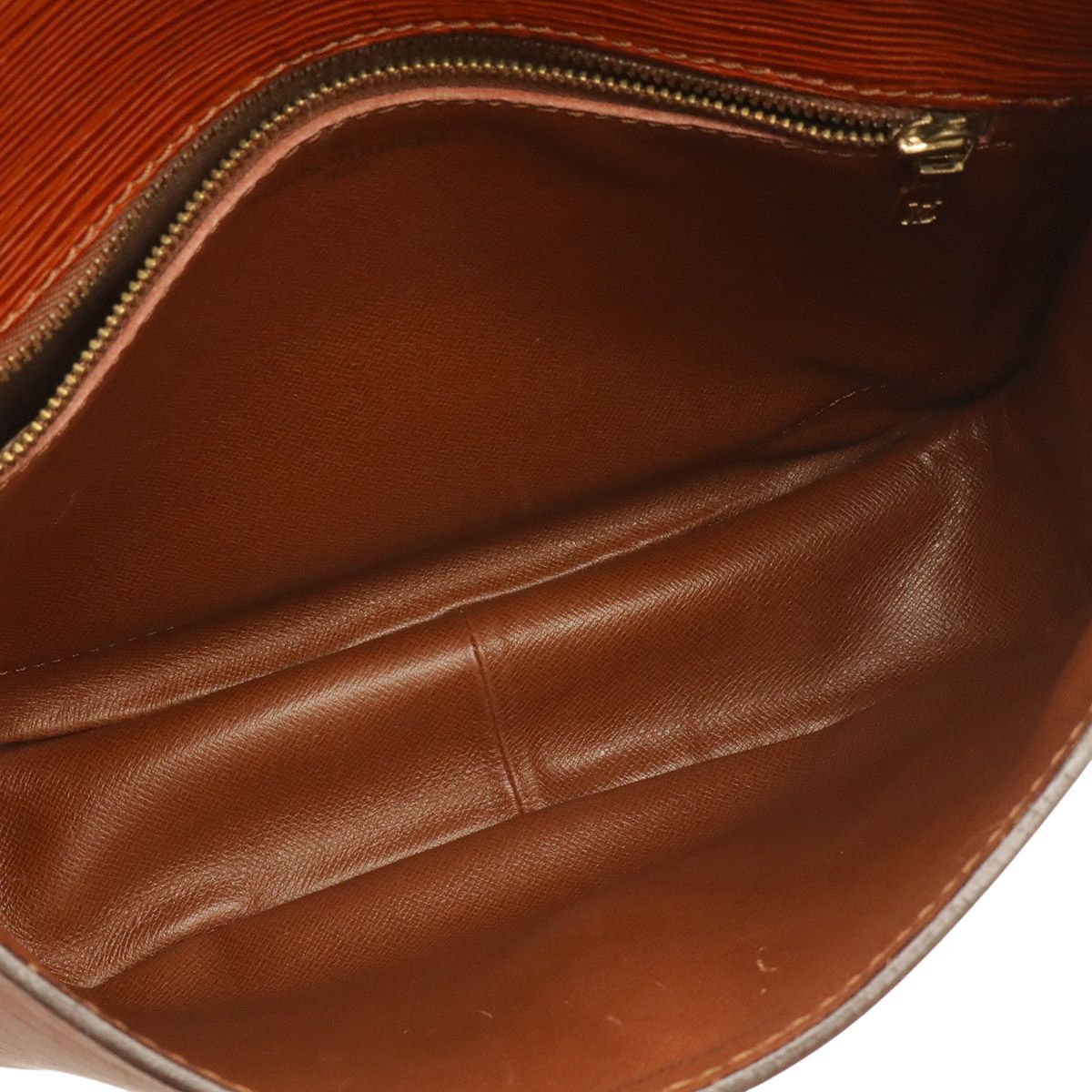 Louis Vuitton Epi Saint-cloud Shoulder Bag Crossbody Leather Kenya Brown Gold — view 6