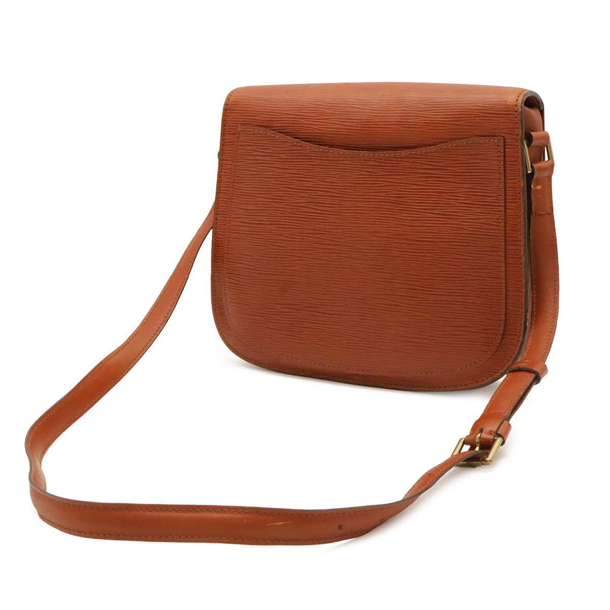 Louis Vuitton Epi Saint-cloud Shoulder Bag Crossbody Leather Kenya Brown Gold — view 2