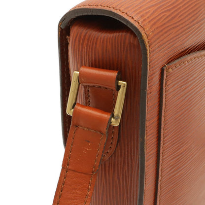 Louis Vuitton Epi Saint-cloud Shoulder Bag Crossbody Leather Kenya Brown Gold — view 5