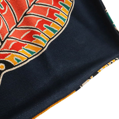 Hermes Tote Large Beach Shoulder Bag Savannah Dance Canvas Dark Navy Multicolor — view 4