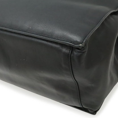 Saint Laurent Paris YSL Rive Gauche Tote Shoulder Bag Leather Black — view 3
