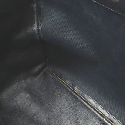 Saint Laurent Paris YSL Rive Gauche Tote Shoulder Bag Leather Black — view 6