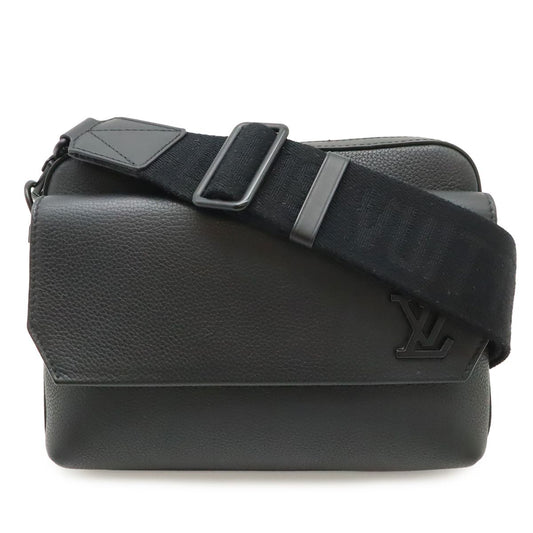 Louis Vuitton LV Aerogram Fast Line Messenger Shoulder Bag Crossbody Noir Black