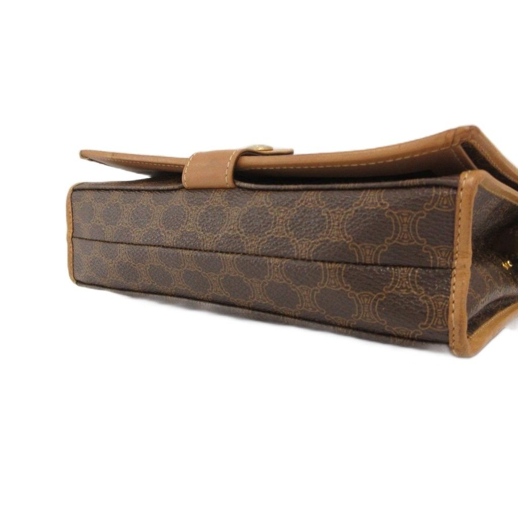 Celine Clutch Pouch Mini Bag Macadam Pattern All Over Print Snap Button Closure — view 4