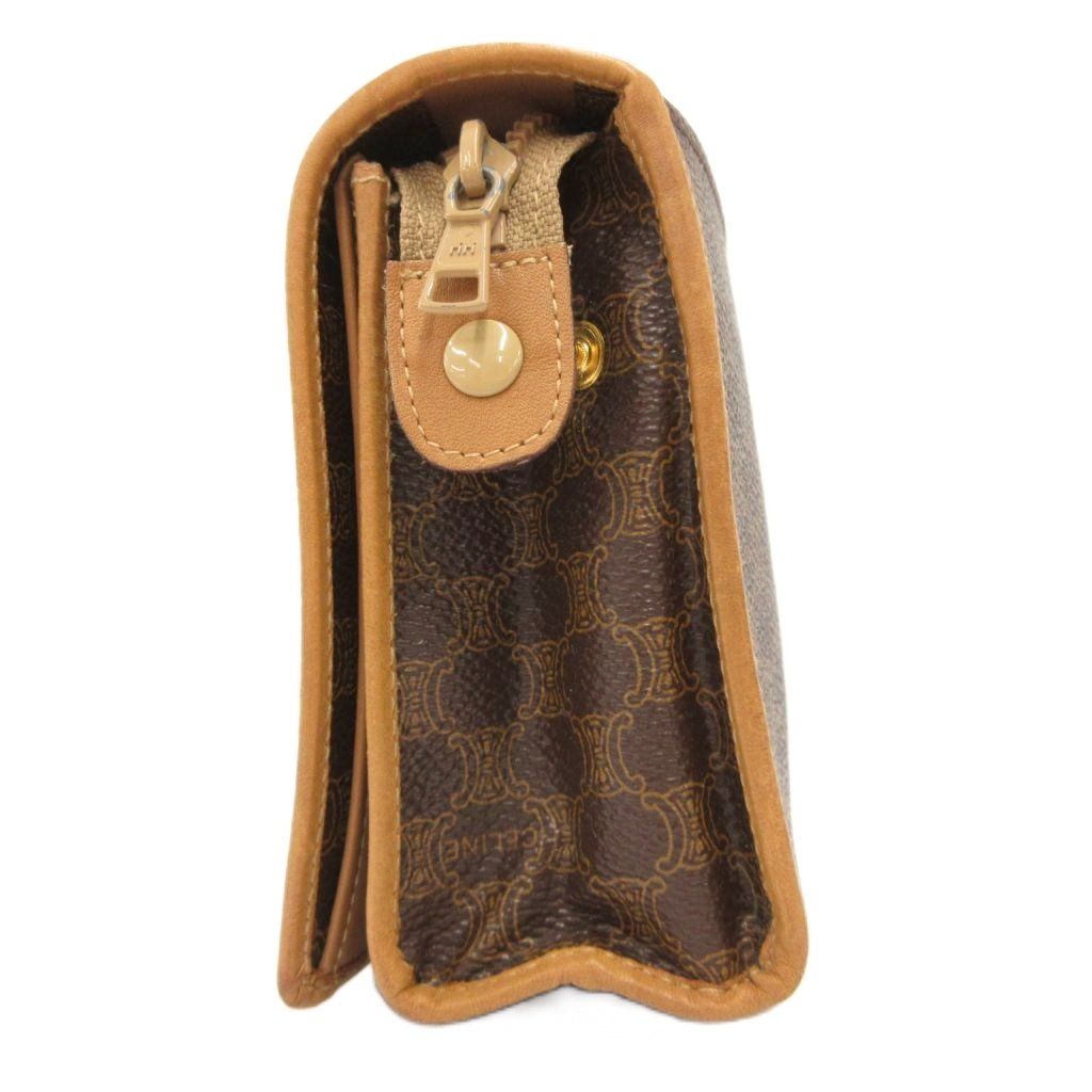 Celine Clutch Pouch Mini Bag Macadam Pattern All Over Print Snap Button Closure — view 3