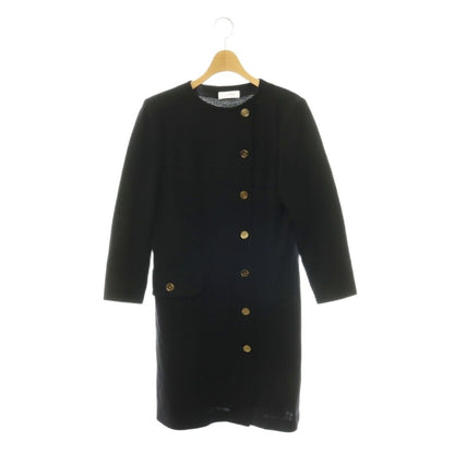 Saint Laurent Cardigan Long Sleeve Crew Neck Wool Black M