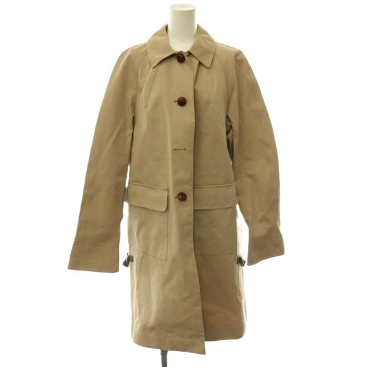 Miu Miu Soutien Collar Coat Long Water Resistance Beige