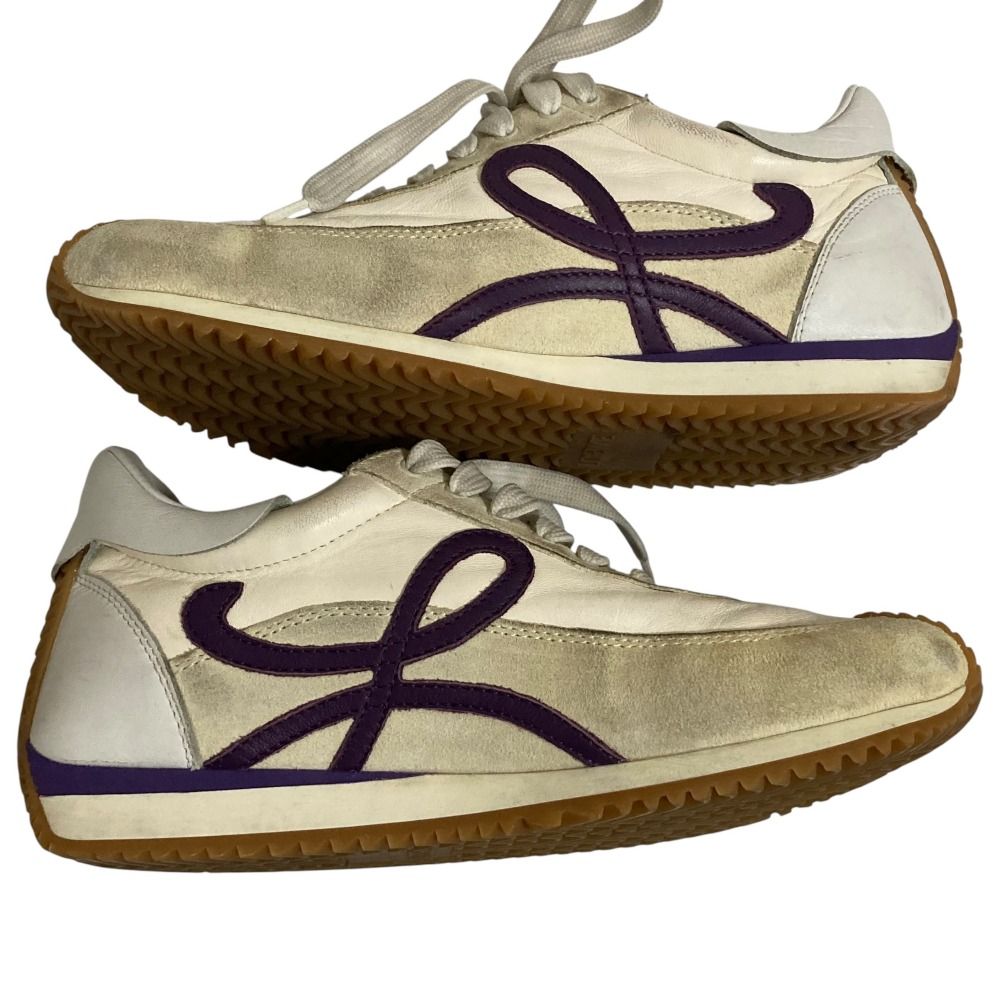 Loewe Flow Runner Leather Sneakers Ivory Spring Summer Fall Winter — view 7