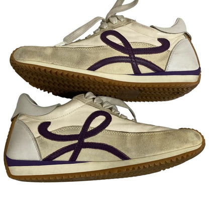 Loewe Flow Runner Leather Sneakers Ivory Spring Summer Fall Winter — view 7