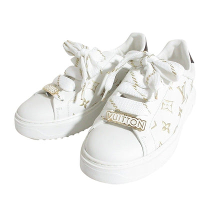 Louis Vuitton Time Out Line Monogram Sneakers White Gold Colored Spring