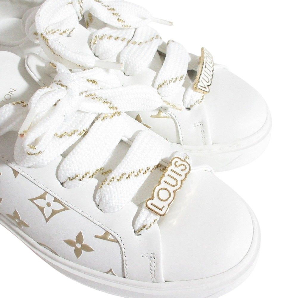 Louis Vuitton Time Out Line Monogram Sneakers White Gold Colored Spring — view 5