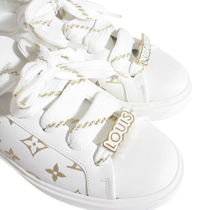 Louis Vuitton Time Out Line Monogram Sneakers White Gold Colored Spring — view 5