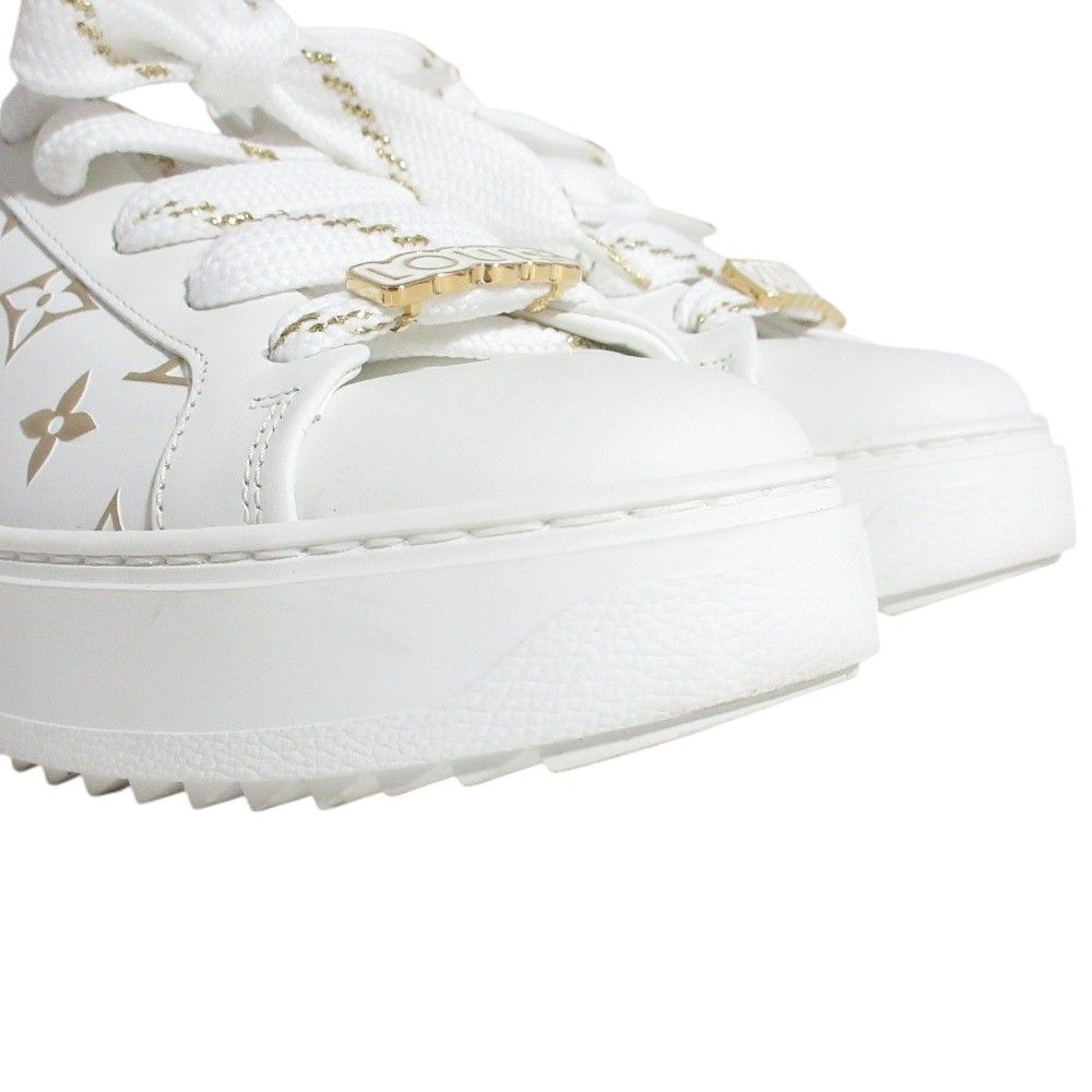 Louis Vuitton Time Out Line Monogram Sneakers White Gold Colored Spring — view 4