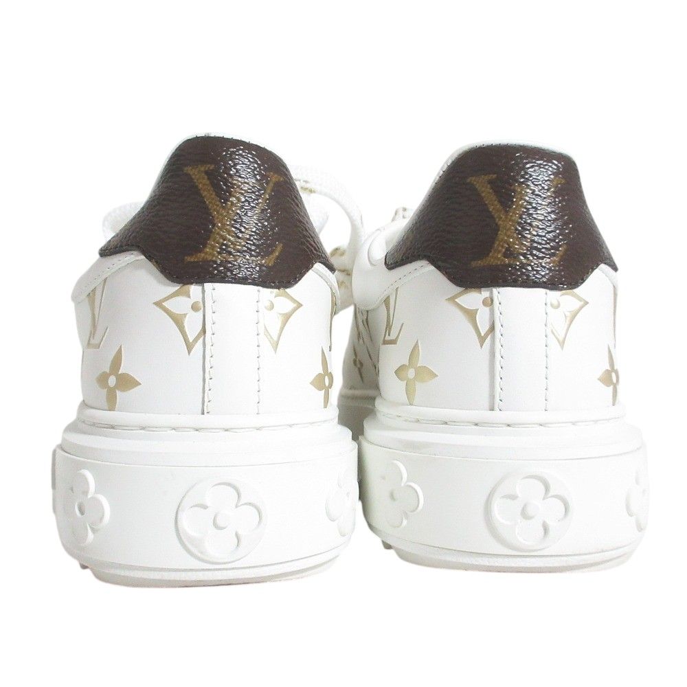 Louis Vuitton Time Out Line Monogram Sneakers White Gold Colored Spring — view 3