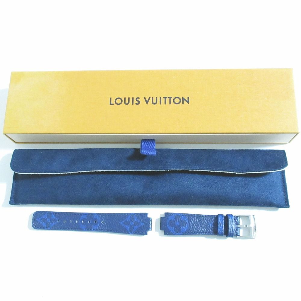 Louis Vuitton Tambour Monogram Strap M Blue Watch