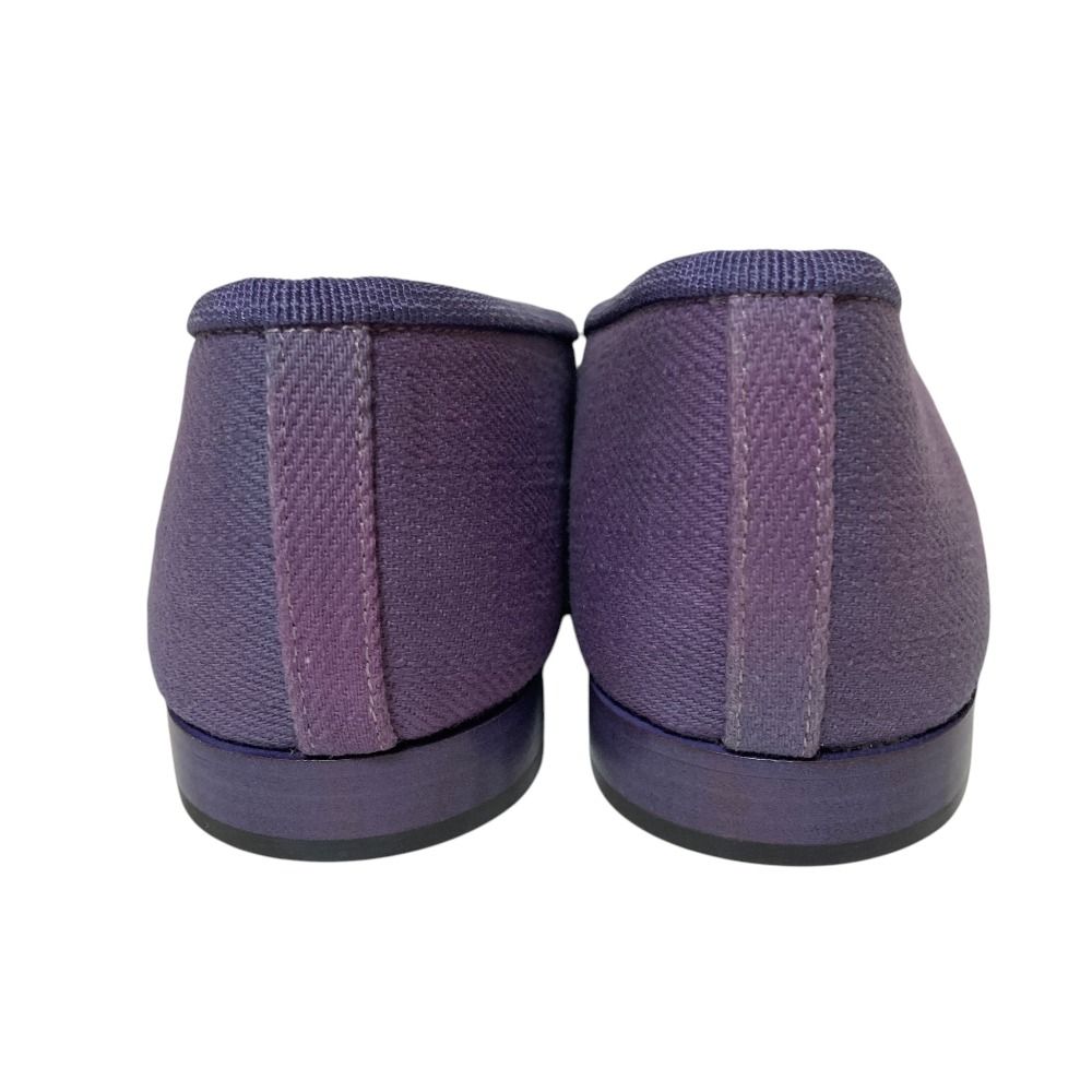 Chanel CC Logo Ribbon Ballerina Flat Pumps Ballet Shoes Purple Spring — view 3
