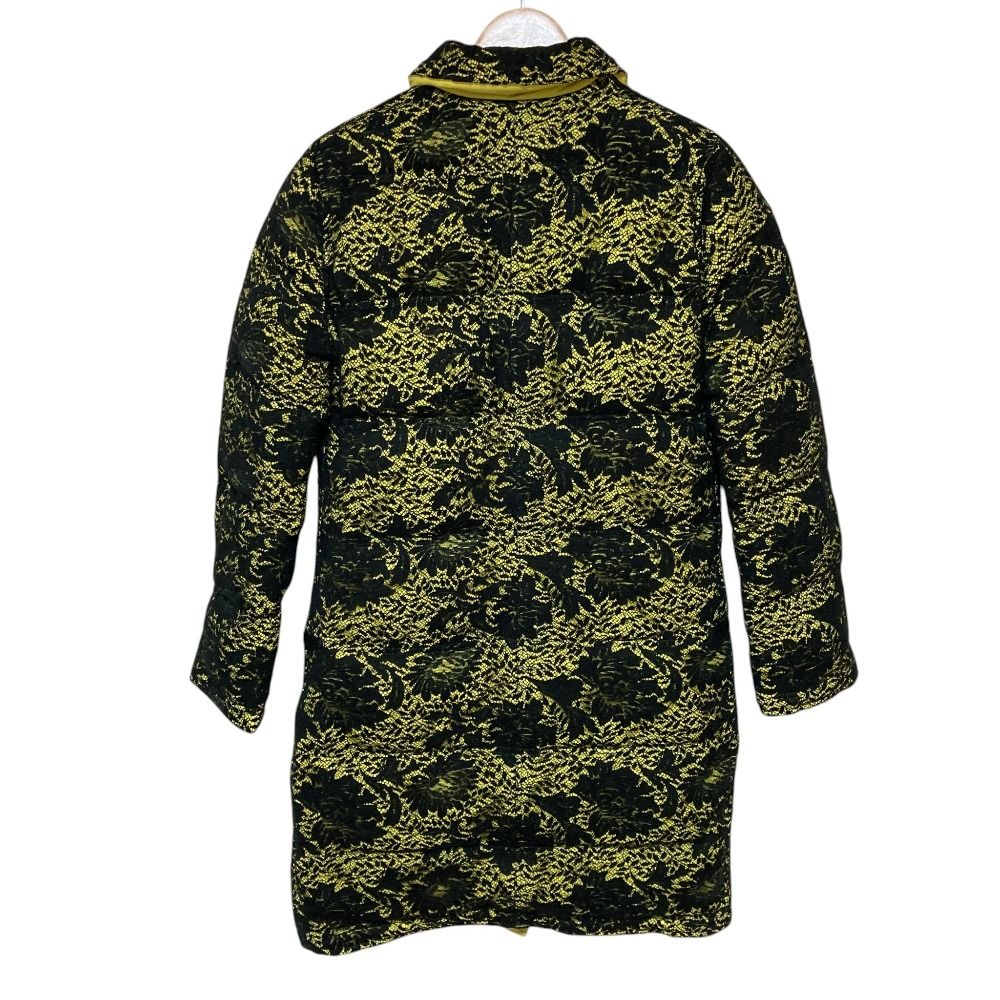 Versace Gianni Vintage Medusa Button Lace Padding Coat Black Yellow 42 — view 2