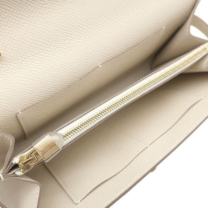 Hermes Wallet Kelly Long to Go Veau Epsom Craie Gold — view 6
