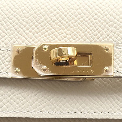 Hermes Wallet Kelly Long to Go Veau Epsom Craie Gold — view 5