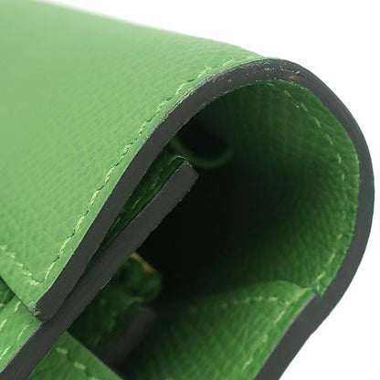 Hermes Wallet Kelly Long to Go Veau Epsom Vert Yucca Gold — view 6