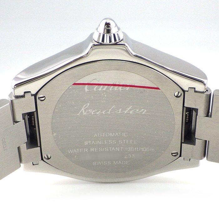 Cartier Watch Roadster LM Tonneau Silver Dial Roman Index Date Luminous Hand SS — view 4