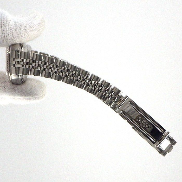 Rolex Watch Datejust Diamond Index Silver Dial Date 18k White Gold SS Automatic — view 8