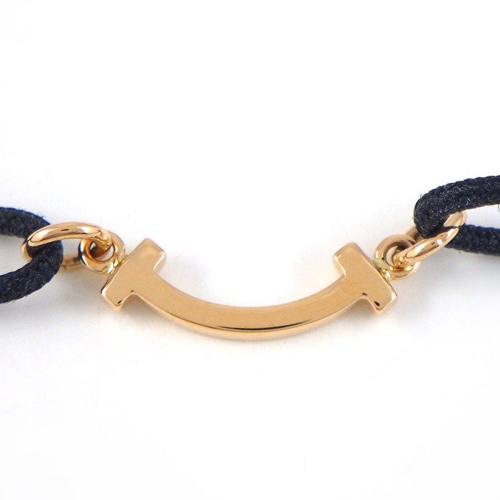 Tiffany & Co Bracelet T Smile Mini Black Code 18k Pink Gold — view 2
