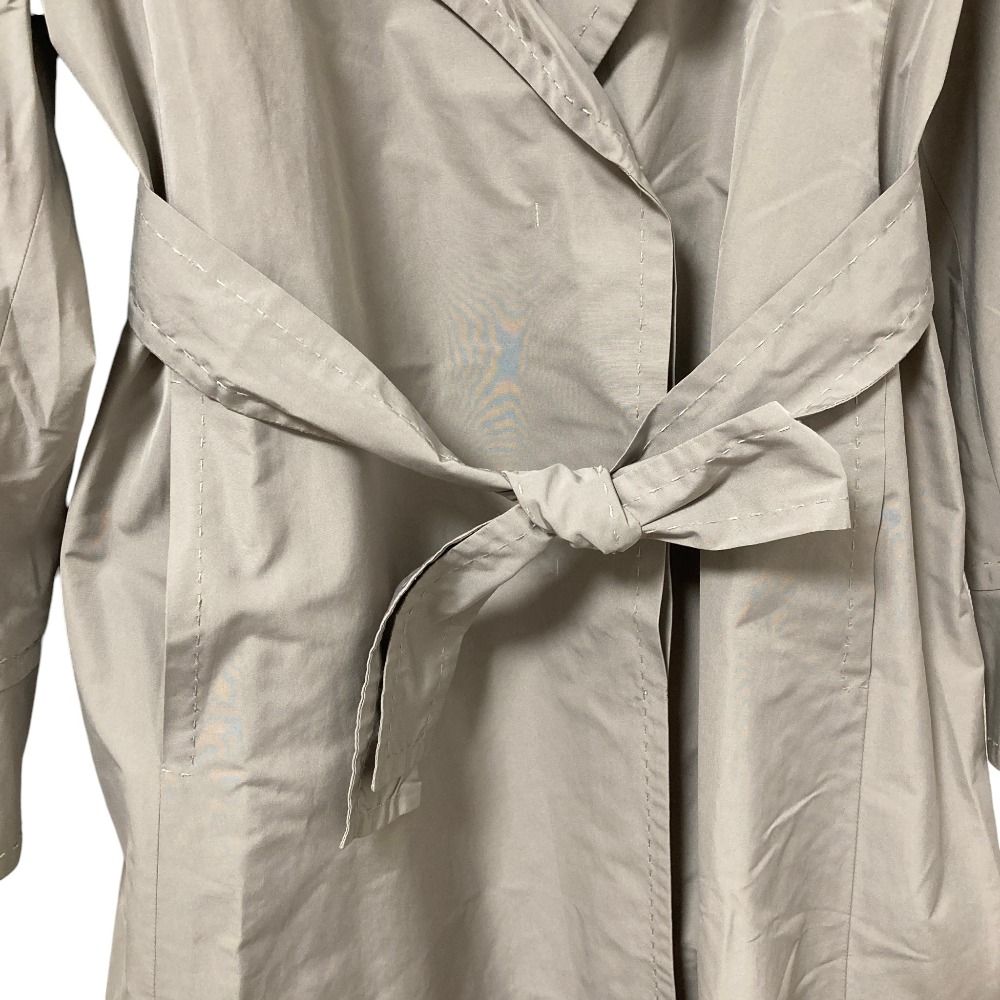 Max Mara Stitch Design Nylon Coat Greige Jacket Fall Winter 38 — view 6