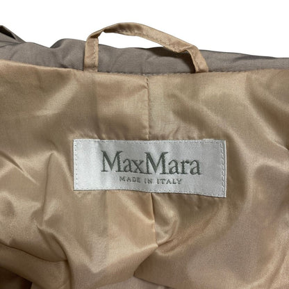 Max Mara Stitch Design Nylon Coat Greige Jacket Fall Winter 38 — view 7