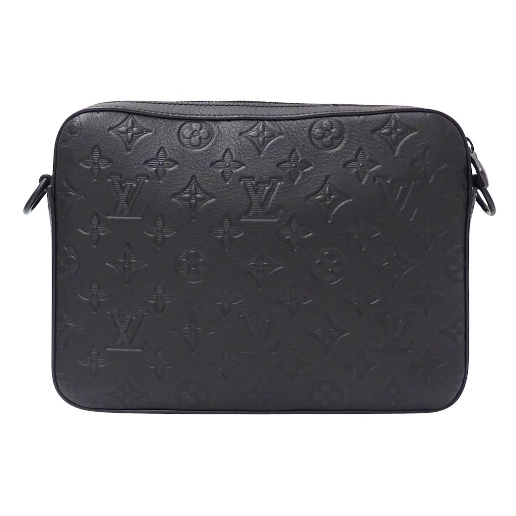 Louis Vuitton Monogram Shadow Shoulder Bag Trio Messenger Noir Black — view 2